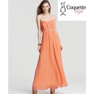French Connection Primrose Stripe Strapless Maxi